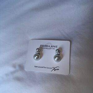 Park Lane White Pearl Drop Earrings